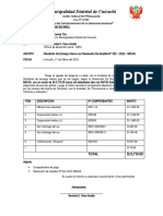 INFORME DE RENDICION DE CARGO INTERNO Campeonato 2022