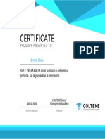 Certificate Coltene Curs