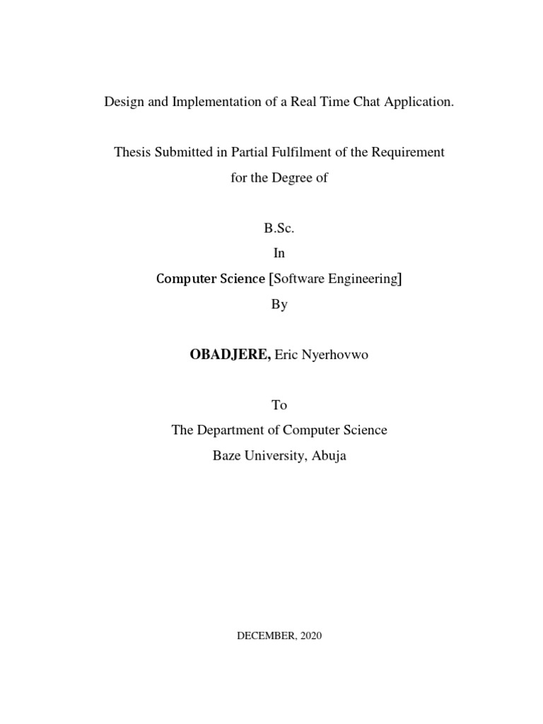 Real-Time Chat Application Design | PDF | Instant Messaging | Computing