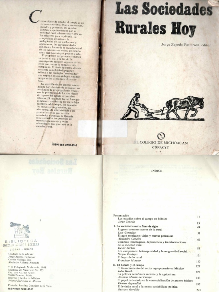 Las Sociedades Rurales Hoy I Parte | PDF