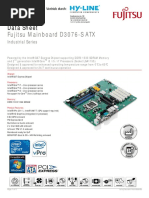 Fujitsu Mainboard D30 Mainboard D3076-S ATX: Data Sheet