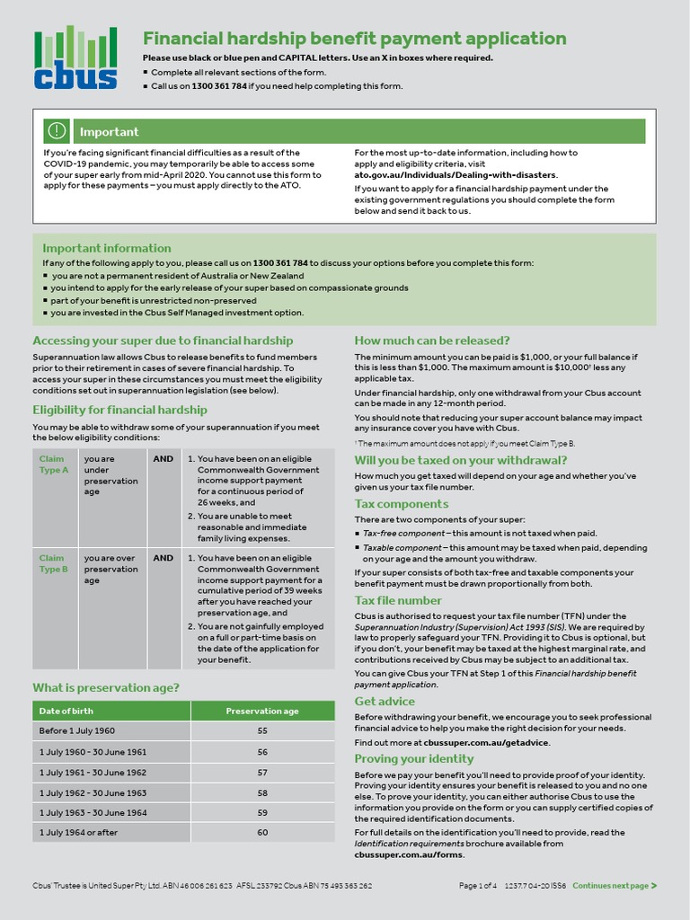 Navigating Financial Hardship Understanding an Application for Early Superannuation Release Due