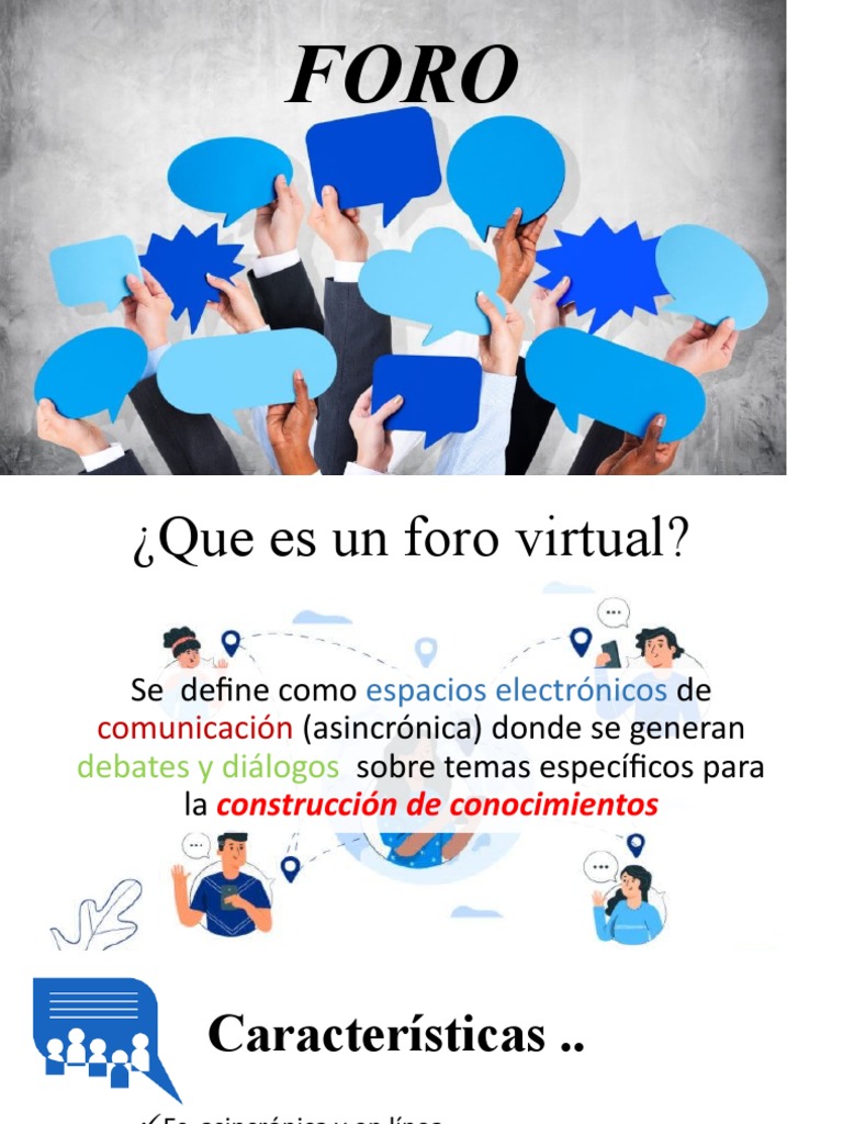 Características y ventajas de foros virtuales | PDF