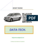 Data Tech 2008 Honda Odyssey Touring Libro