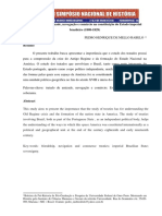 Os Tratados de Amizade, Navegação e Comércio Na Constituição Do Estado Imperial