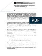 Conformación de Comité de Mantenimiento y Comité Veedor - 2015