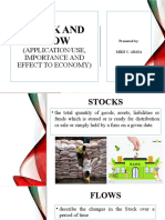 Stock and Flow: (Application/Use, Importance and Effect To Economy)