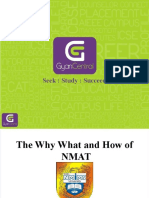 The Why What and How of NMAT