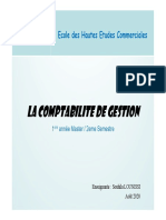 Diapos - Comptabilite de Gestion Master Ehec