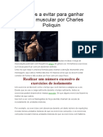 10 erros a evitar para ganhar massa muscular por Charles Poliquin