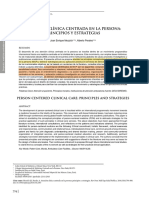 Atencion Clinica Centrada en La Persona, Principios y Estrategias