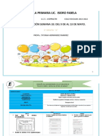 Semana 33 Del 9 Al 13 de Mayo. Planeacion