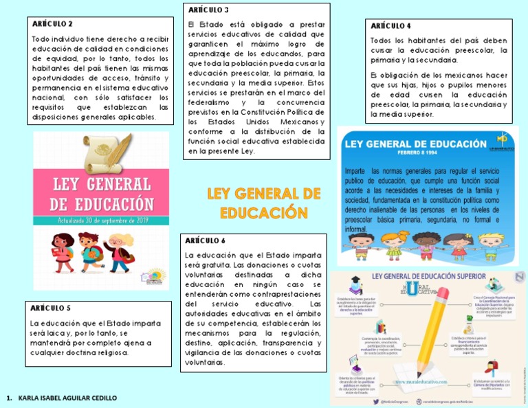 Resumen de la Ley General de Educación | PDF | Educación de la primera ...