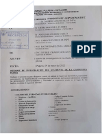 Informe de Reporte de Investigacion de Camioneta Ploma