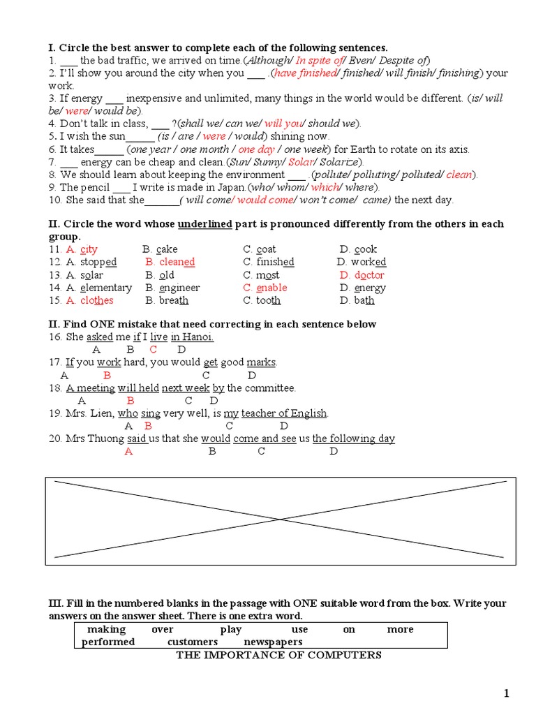 English Grammar and Vocabulary Exercises | PDF | Mount Everest ...