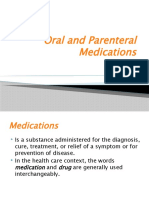 Oral and Parenteral Medications 1