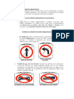 Características de Las Señales Reglamentarias