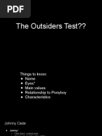 The Outsiders Character Overview | PDF
