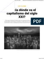 "¿Hacia Dónde Va El Capitalismo Del Siglo XXI " Por Gonzalo Ortiz de Zárate