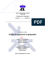 Licence 1 Analyse de Documents