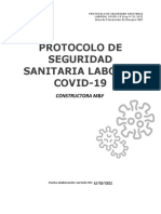 Protocolo de Seguridad Sanitaria Laboral Covid 19