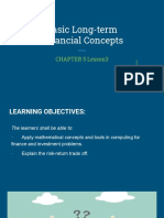 Basic Long-Term Financial Concepts: CHAPTER 5 Lesson3