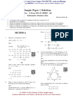 CBSE Term2 Maths Paper 1 and Solution