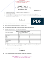 Sample Paper 2: Class X Exam 2021-22 (TERM - II) Social Science