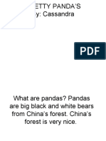 Pretty Panda'S By: Cassandra