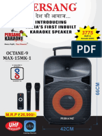 Octane-9 MAX-15MK-1: Introducing India'S First Inbuilt Karaoke Speaker