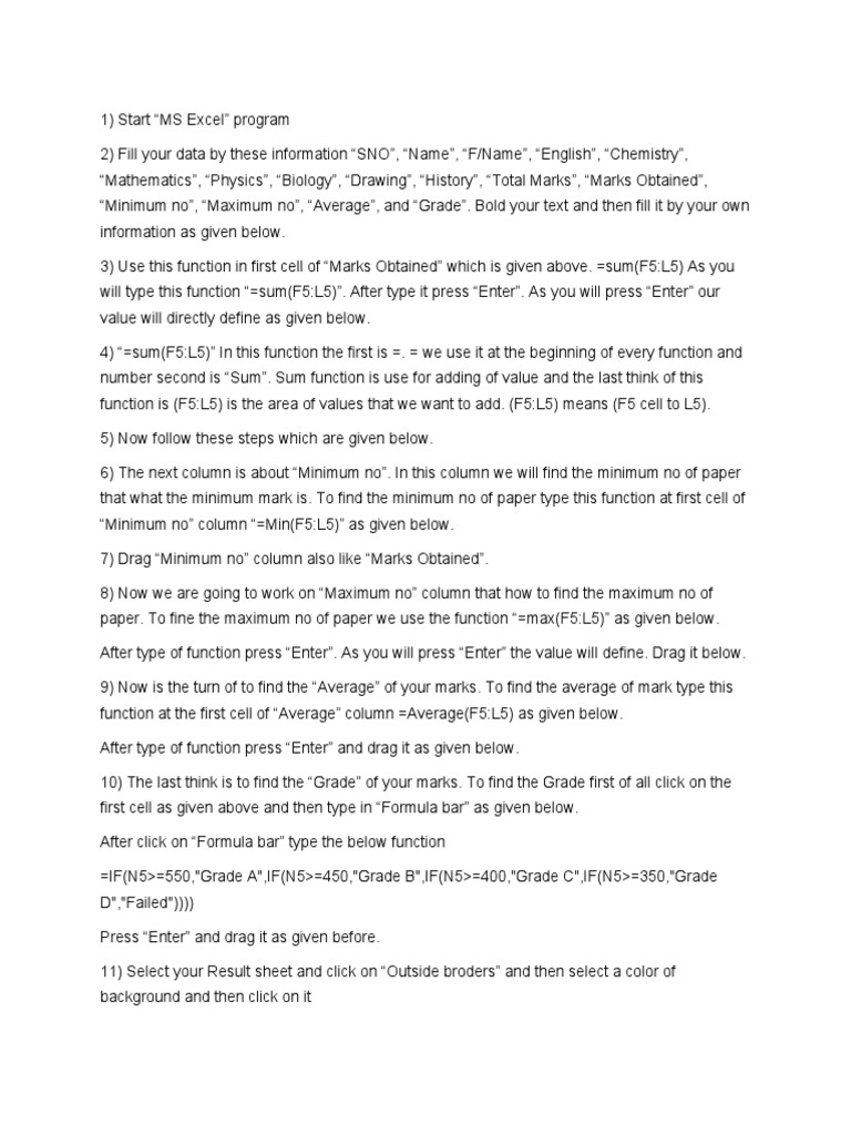 Marksheet Database Making Pdf Databases Computer File