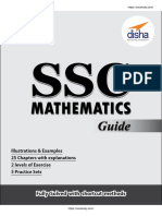 Disha SSC Mathematics Guidein English