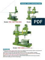 Radial Drilling Machine: FRD-750S / FRD-900S FRD-1100S