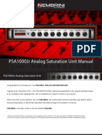 PSA1000Jr Analog Saturation Unit Manual