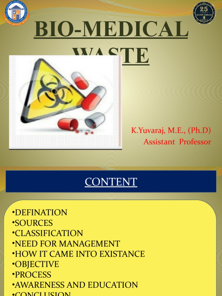 Bio Medical Waste. PPT 2 PDF