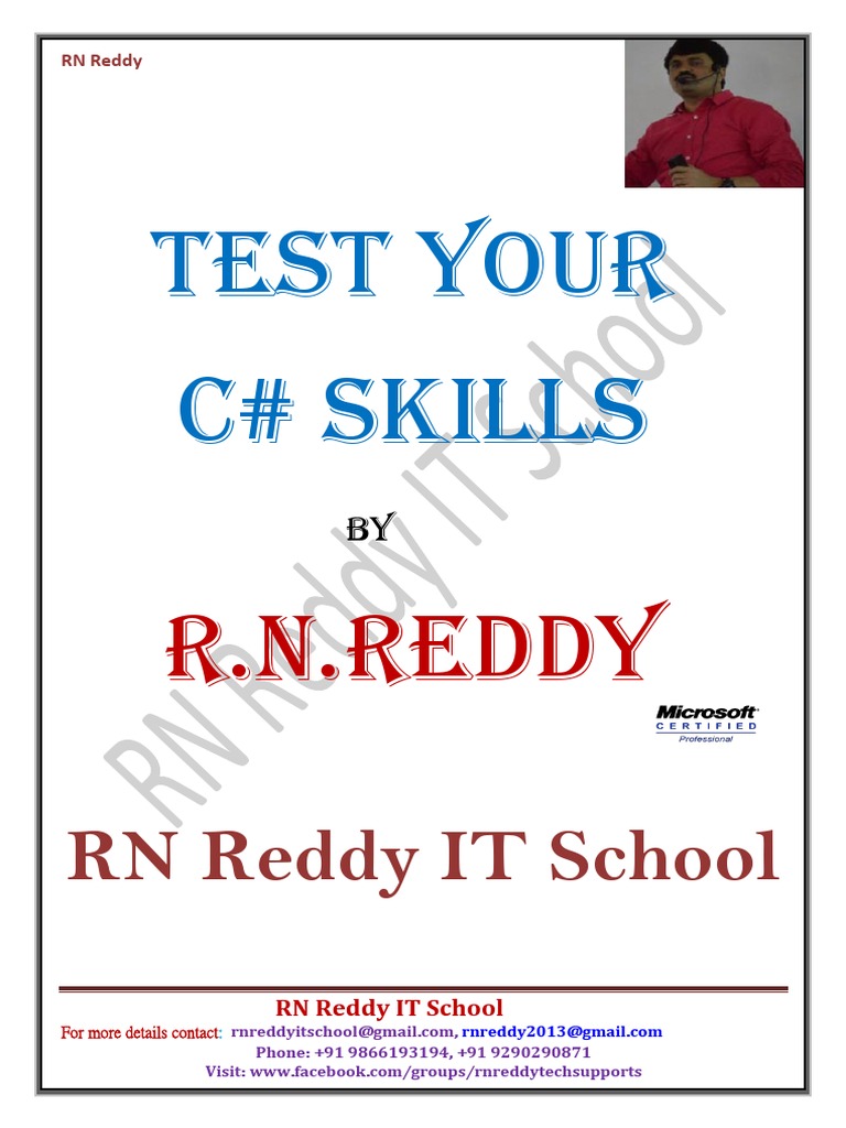 Test Your C# Skills | PDF | Programming | Constructor (Object Oriented ...