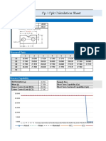 CP / CPK Calculation Sheet: Specification