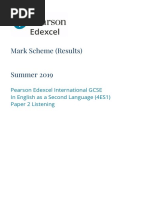 Mark Scheme (Results) Summer 2019