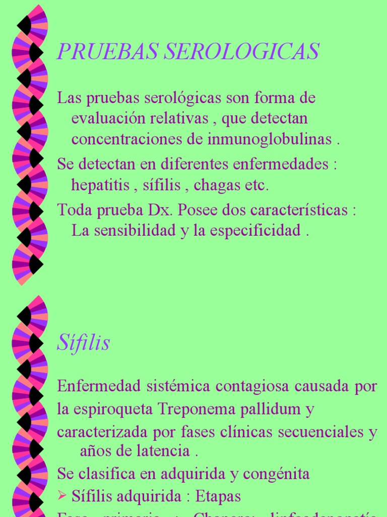 Pruebas Serológicas en Diagnóstico Médico | PDF | Medicina CLINICA ...