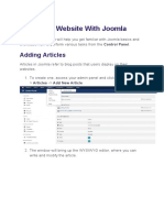 Creating A Website With Joomla