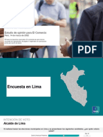 Informe Encuesta Nacional Urbano Rural - El Comercio - Intención de Voto