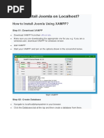 How To Install Joomla On Localhost?