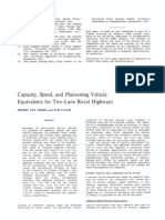 Capacity, Speed, and Platooning Vehicle Equivalents For Two-Lane Rural Highways