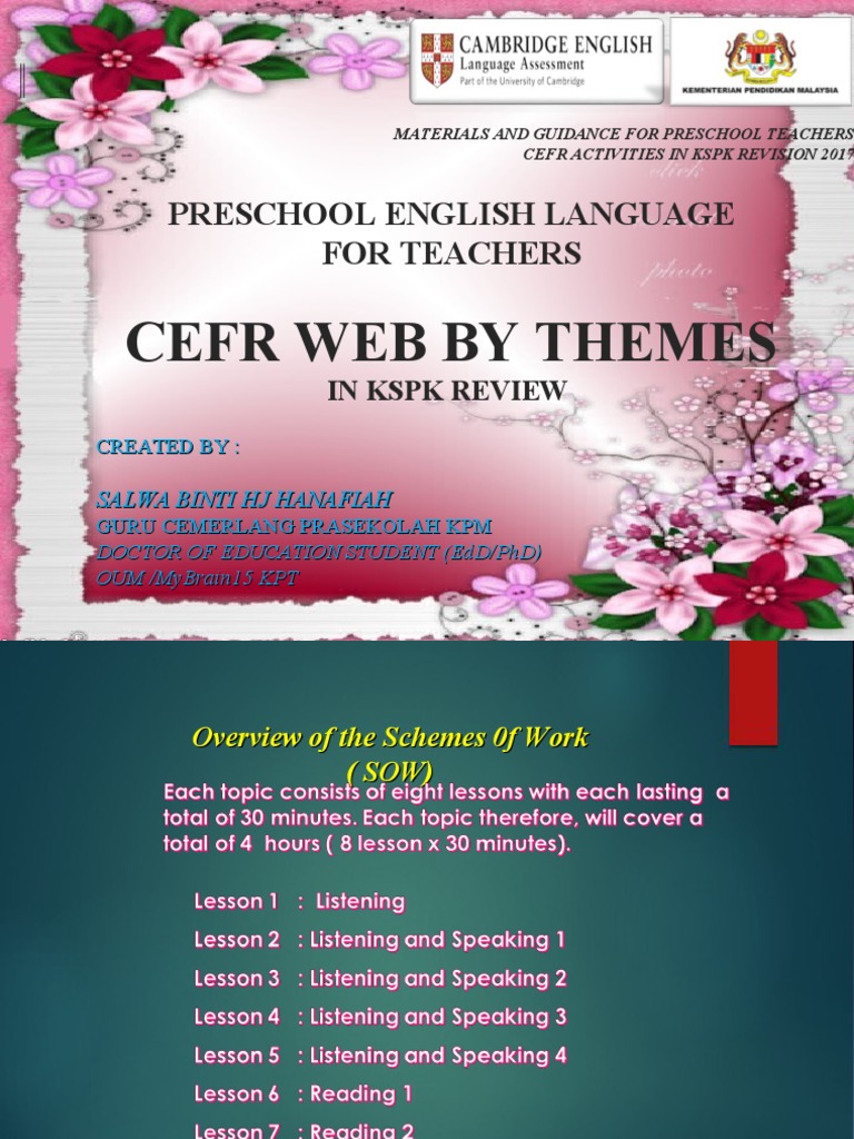 Cefr Web by Themes in KSPK | PDF | Language Arts & Discipline | Foreign ...