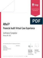 Athul P: Financial Audit Virtual Case Experience