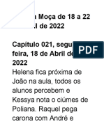 Poliana Moça de 18 A 22 de Abril de 2022