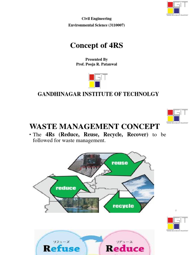 Understanding the 4Rs in Waste Management | PDF | Waste | Waste Management