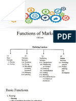 Functions of Marketing