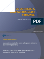 Tema 4 Metode de obţinere a semifabricatelor fibroase 2019