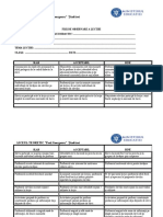 Fisa de Observare A Lectiei